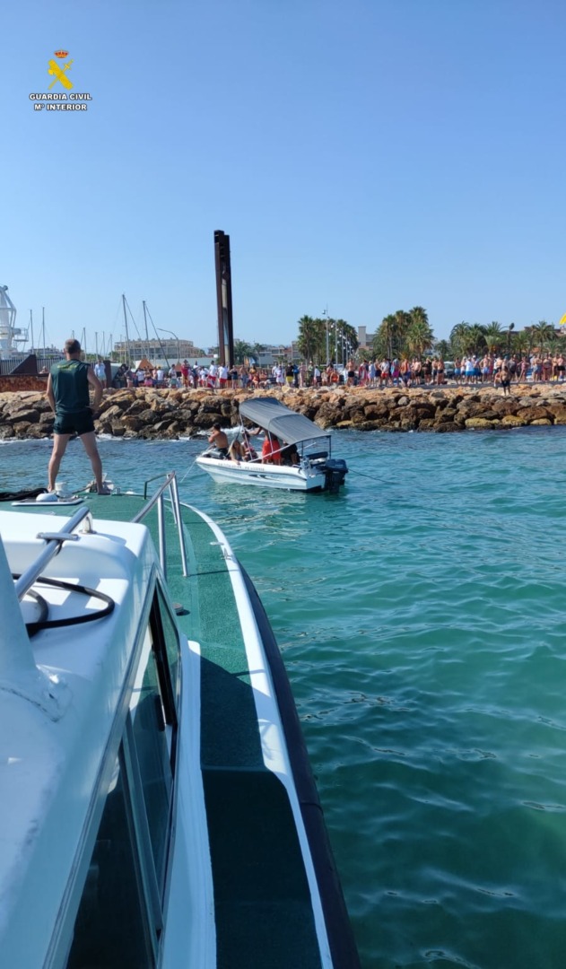 Una imatge de les tasques de rescat. Foto: Guardia Civil