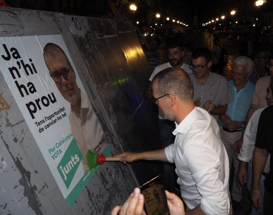 El cap de llista de Junts per Catalunya, Josep Maria Cruset, a Tarragona. Foto: Cedida