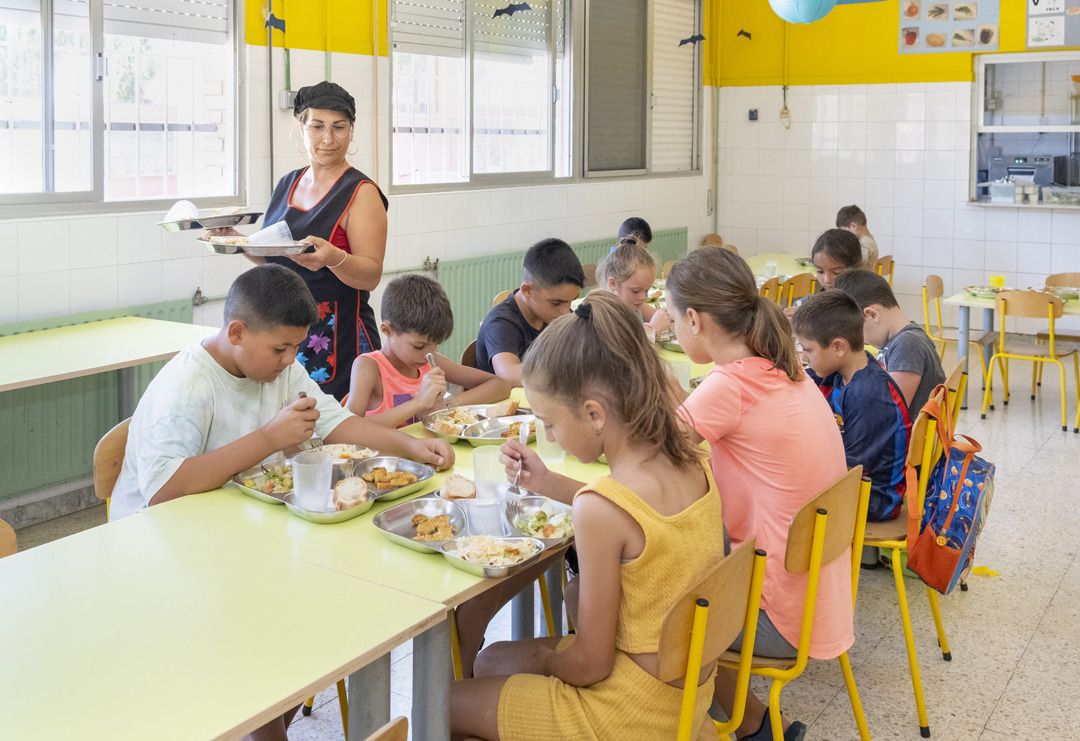 Una imatge del menjador escolar de Constantí. Foto: Cedida