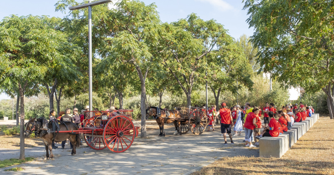 Els carros dels Tres Tombs també hi van participar. Foto: Cedida