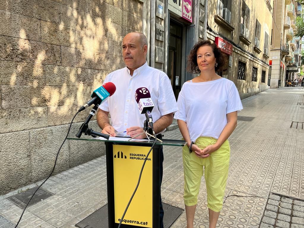 Els republicans Jordi Salvador i Laura Castel. Foto: Cedida