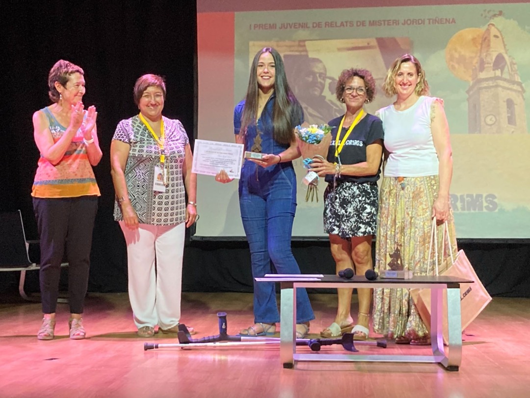 María Tirado, vencedora del Premi Juvenil de Relats. Foto: Tots21