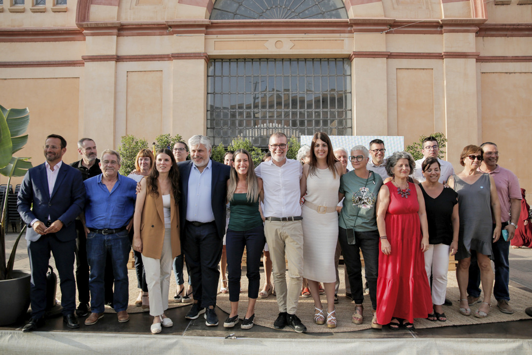 Els membres de Junts en l'acte a les Terres de l'Ebre. Foto: Cedida