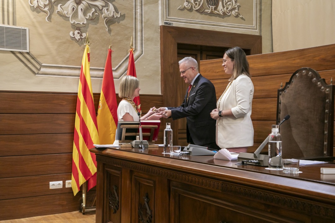 Presa de possessió de Noemí Llauradó com a presidenta de la Diputació. Foto: Cedida