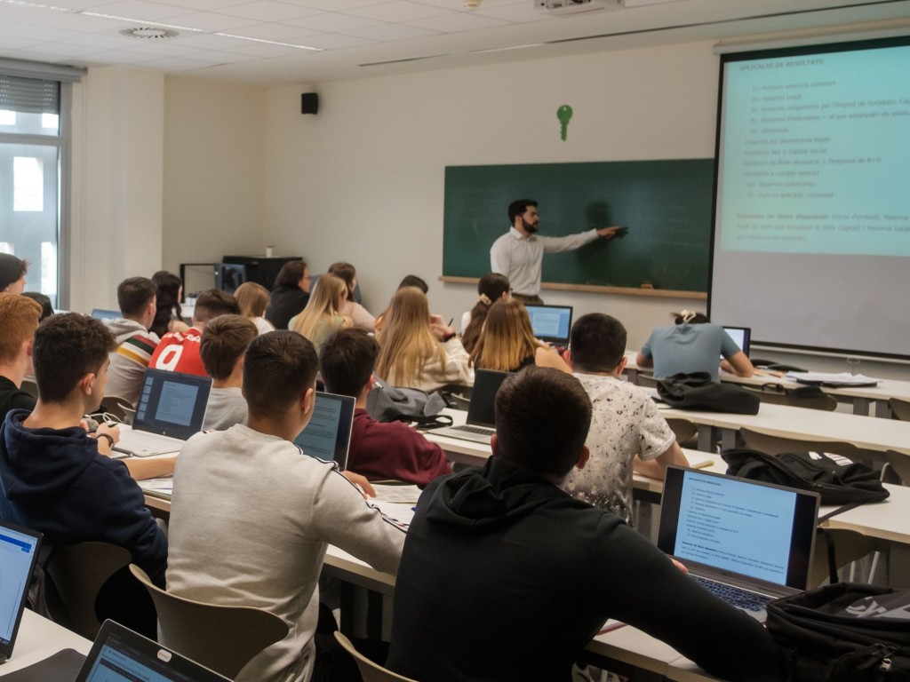 Un aula de la URV. Foto: URV