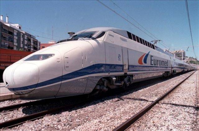 Imatge d'arxiu d'un tren Euromed. Foto: Cedida