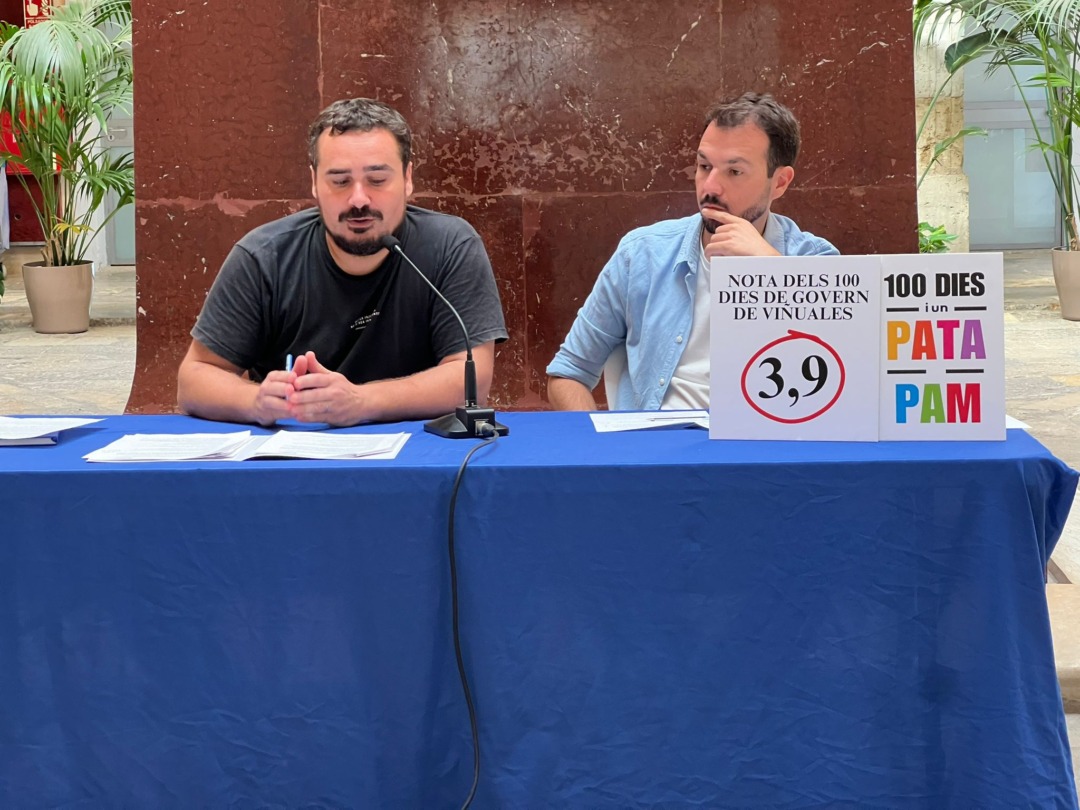 Els consellers d'En Comú Podem Jordi Collado i Toni Carmona. Foto: Cedida