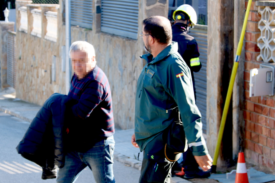 Una de les detencions que s'han fet durant l'operatiu. Foto: Arnau Martínez