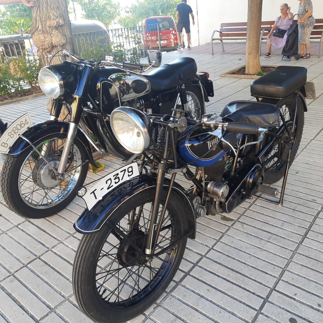 Dues de les motocicletes de la trobada de clàssics. Foto: Cedida