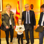 L’alcalde de Tarragona rep la pilot de cinc anys Paola Ramos