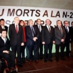 Front comú de Lleida i Tarragona per exigir a Foment la gratuïtat del peatge de l’AP-2 per evitar morts a la N-240