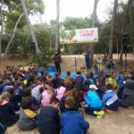 Nens de les escoles de l’Arrabassada i El Miracle celebren la Festa de l’Arbre