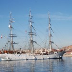 El veler Christian Radich atraca al Port de Tarragona