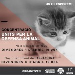 Doble concentració a Tarragona i Reus pels casos d’enverinament i segrest d’animals domèstics