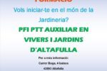 Altafulla obre el 17 de maig el període de preinscripció del Pla de Transició al Treball d’Auxiliar en Vivers i Jardins