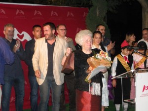 Maria Llevat durant el seu pregó. Foto: Romà Rofes / Tarragona21.cat