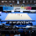 Unes 2.000 persones segueixen el primer test dels Jocs Mediterranis amb la gimnàstica rítmica