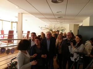 Imatge de la visita de la consellera de Treball, Afers Socials i Famílies, Dolors Bassa, al centre de dia Marinada, on ha fet l'anunci. Foto: Romà Rofes / Tarragona21.cat