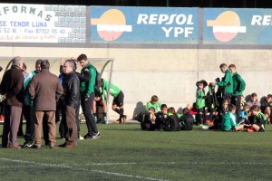 Imatge de la presentació dels equips de l'Escola de Futbol Sant Pere i Sant Pau. Foto: Cedida