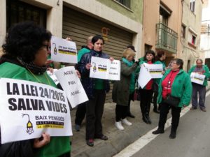 'Aigua per l'Anabel' era una de les consignes que s'han cridat. Foto: Romà Rofes / Tarragona21.cat