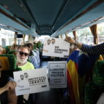 Un centenar de tarragonins es desplacen en bus a Barcelona per participar a la concentració de la Diagonal