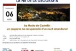 El 6 d’abril, ‘La nit de la Geografia’, a la Masia de Castelló