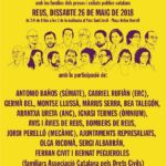 Baños, Rufián, Bel i col·lectius com els bombers o els àvis i àvies de Reus participaran al Concert per la Llibertat 