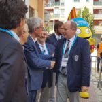 Jocs: Albert de Mònaco segueix el tennis taula a Valls i dina a Port Aventura amb el tennista Catarina