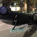 Una conductora de 51 anys dona positiu en alcoholèmia després de bolcar el seu cotxe