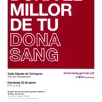 Jornada de donacions de sang al pati del Pou de l’Ajuntament amb els Xiquets de Tarragona