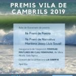 L’Ajuntament lliurarà diumenge els Premis Vila de Cambrils de narrativa i poesia