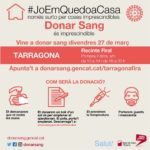 El recinte firal de Tarragona acull divendres una campanya especial de donació de sang