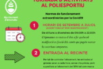 Dijous, tret de sortida a les activitats esportives dirigides per monitors al Poliesportiu d’Altafulla