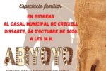 Espectacle familiar de titelles al Casal Municipal de Creixell el dissabte dia 24