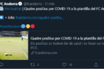 Quatre positius de Covid al FC Andorra obliguen a cancel·lar l’amistós contra el Nàstic d’aquest dissabte