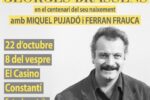 AGENDA: Un concert a la Societat El Casino de Constantí homenatjarà George Brassens en el centenari del seu naixement