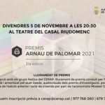 Els Premis Arnau de Palomar del CERAP reben 181 treballs provinents de tot Catalunya