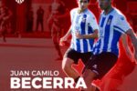 Acord amb el RCD Espanyol per a la cessió al Nàstic del davanter colombià Becerra