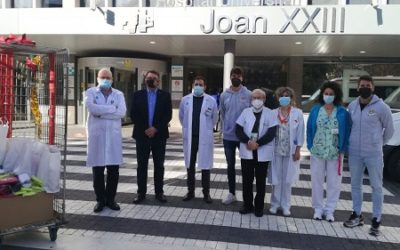 El Nàstic visita els hospitals de Tarragona