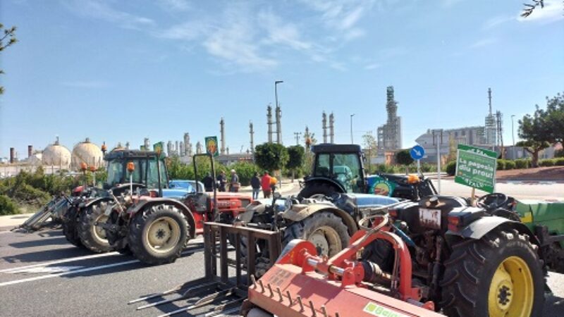 Manifestació pagesa a la Imperial Tarraco i alerta de caos circulatori