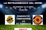 Tarragona Ràdio retransmet en directe el derbi femení Nàstic – Tàrraco d’aquest diumenge