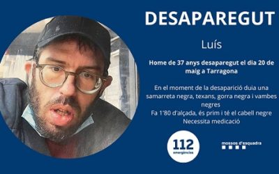 Els Mossos demanen col·laboració per trobar un home desaparegut a Tarragona el maig
