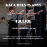 La Banda Juvenil de la BUMT presenta la ‘Gala dels 25 anys’
