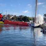 Vídeo: Un vaixell de Salvament Marítim enfonsa accidentalment un iot al Port de Tarragona