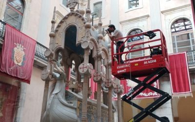 Inicien les tasques de neteja i restauració del Mausoleu de Jaume I de Tarragona