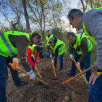 Més de 250 persones reforesten la riba del Francolí al seu pas per Sant Salvador