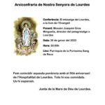 Conferència sobre el missatge de Lourdes al Temple de La Sang de Reus