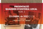 L’Hospitalet de l’Infant presenta el Quadern d’història local número 2