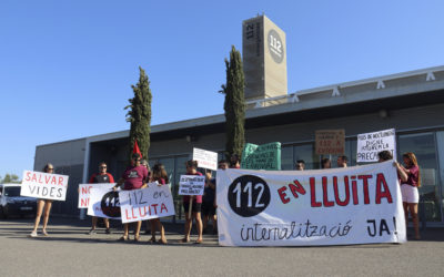 Els treballadors del 112 a Reus mantenen la vaga després de no arribar a un acord amb Serveo
