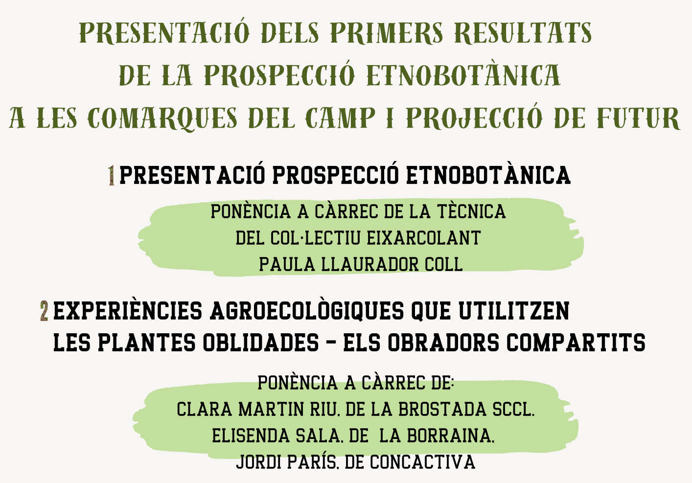 The Communalitat Reus Sud website presents the first results of an ethnobotanical survey in the camp |  All 21